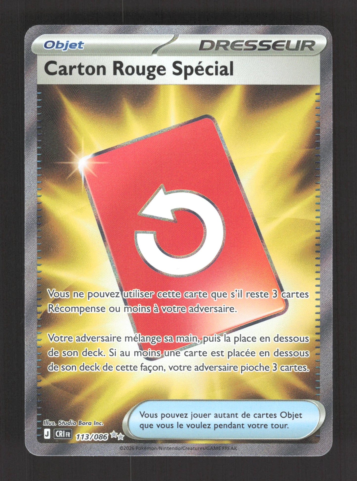 113/086 Carton Rouge Special DRESSEUR - Chaos Ascendant