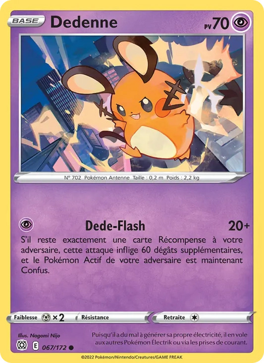 Dedenne Reverse 067/172 - Stars Étincelantes