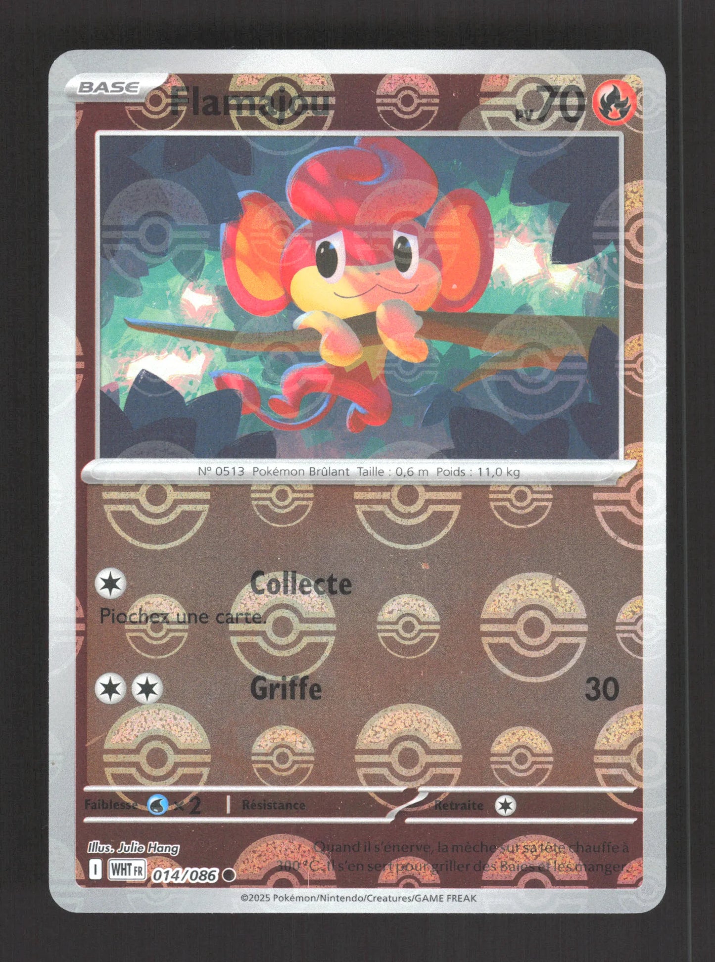 014/086 Flamajou POKEBALL - Flamme Blanche - Pokeball