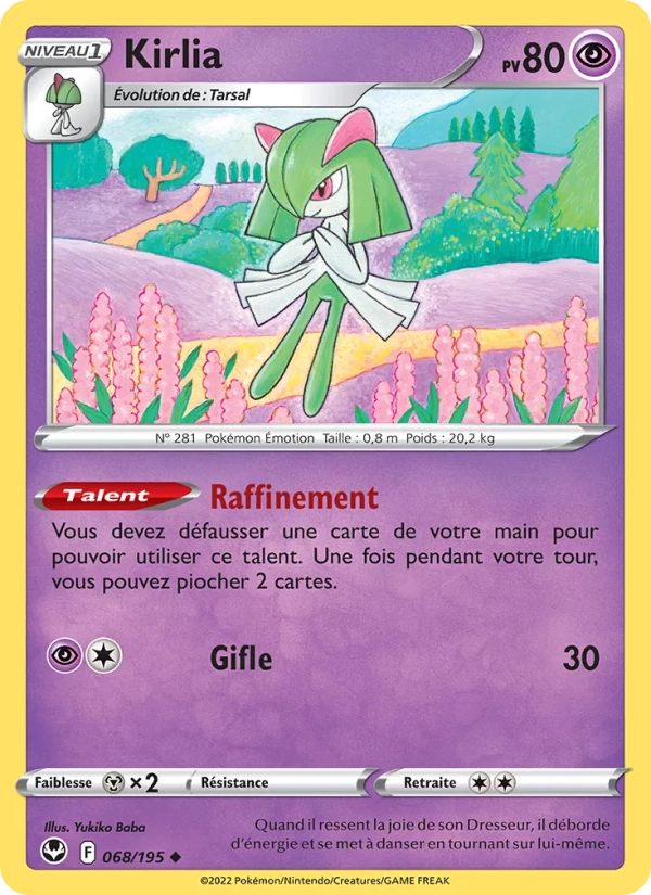 068/195 Kirlia Reverse - Tempête Argentée