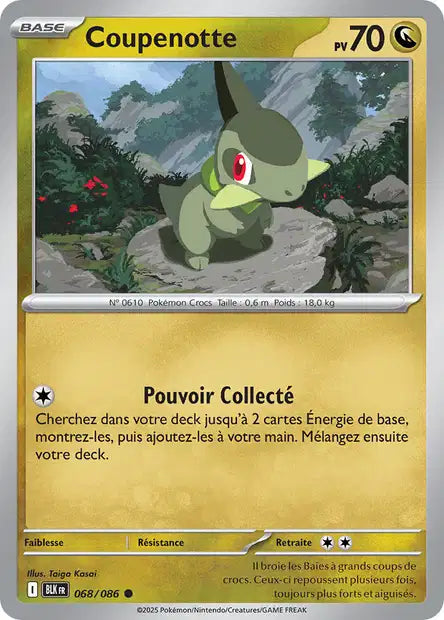068/086 Coupenotte POKEBALL - Foudre Noire - Pokeball