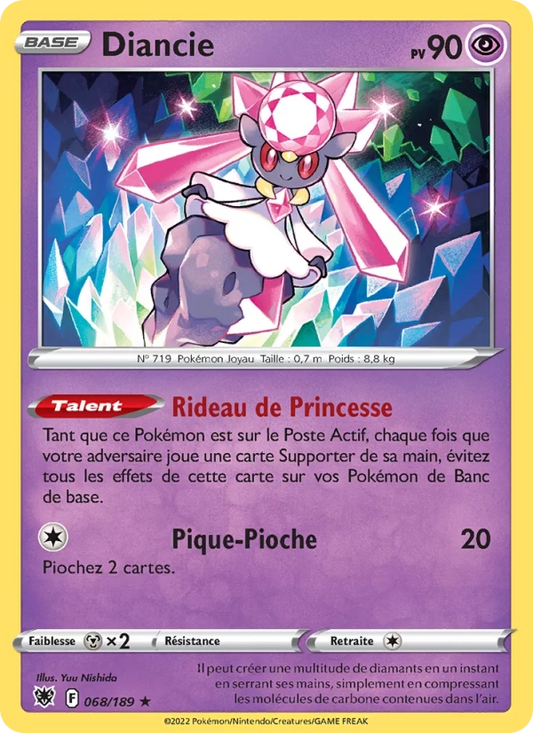 068/189 Diancie Holo - Astres Radieux