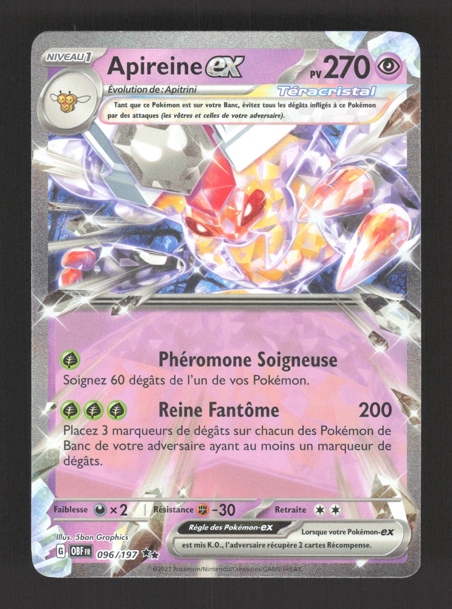 096/197 Apireine EX - Flammes Obsidiennes
