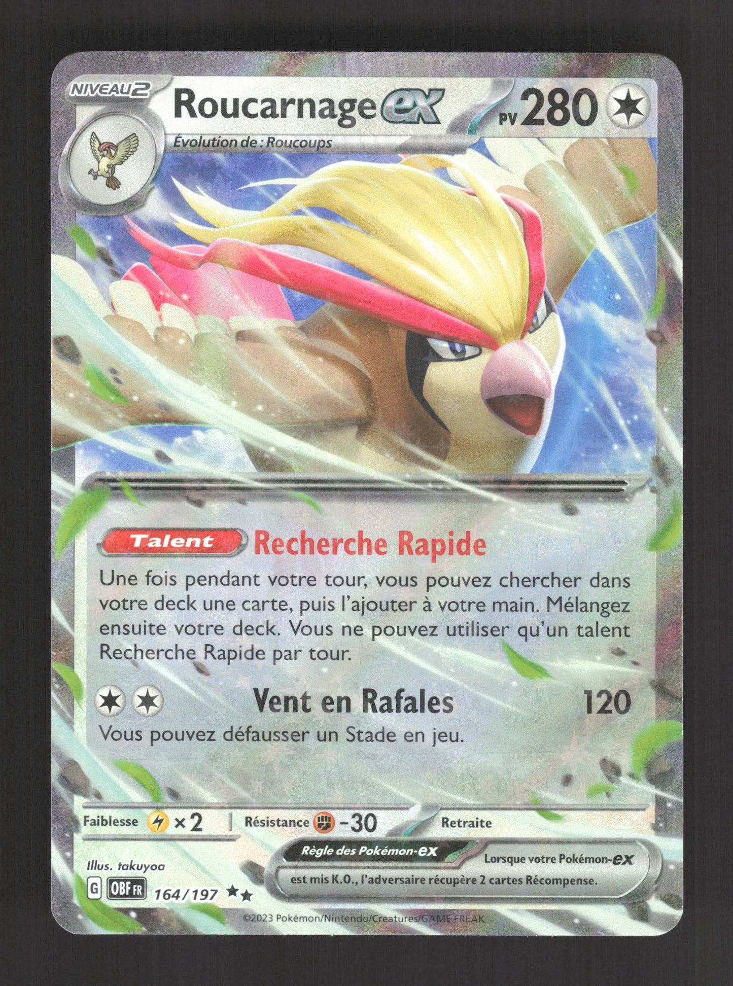 164/197 Roucarnage EX - Flammes Obsidiennes