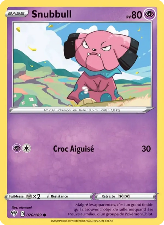 070/189 Snubbull Reverse - Ténèbres Embrasées