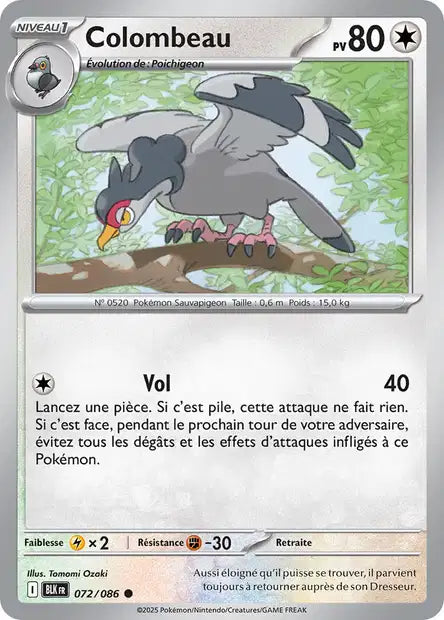 072/086 Colombeau POKEBALL - Foudre Noire - Pokeball