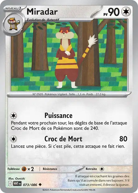 073/086 Miradar POKEBALL - Flamme Blanche - Pokeball