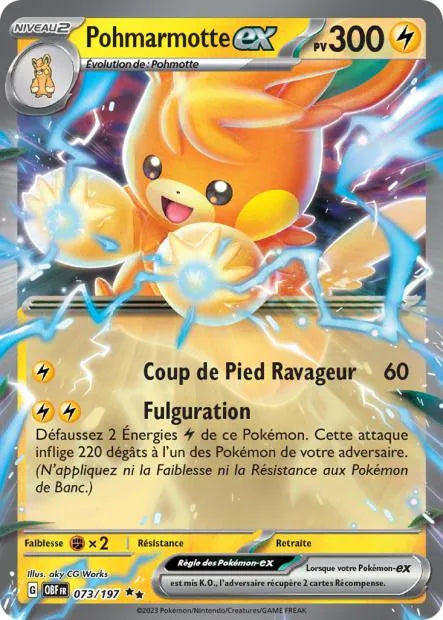 073/197 Pohmarmotte EX - Flammes Obsidiennes