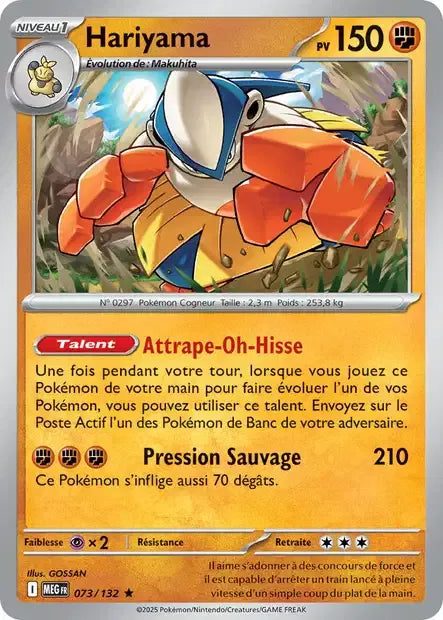 073/132 Hariyama Holo - Méga-Évolution