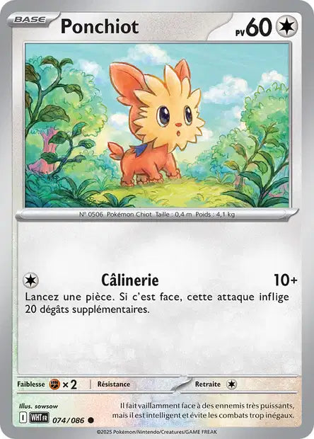 074/086 Ponchiot MASTERBALL - Flamme Blanche - Masterball