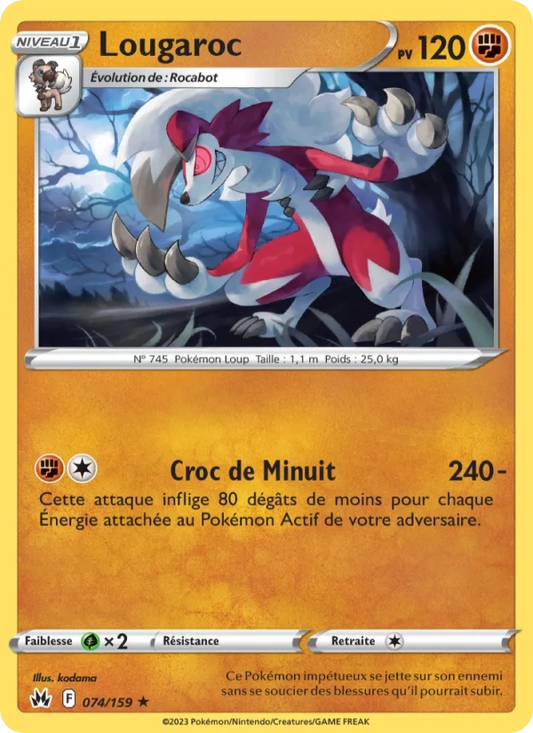 074/159 Lougaroc REVERSE - Zénith Suprême