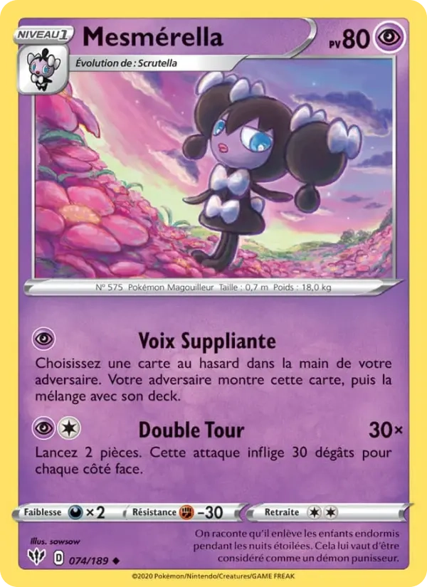 074/189 Mesmérella Reverse - Ténèbres Embrasées