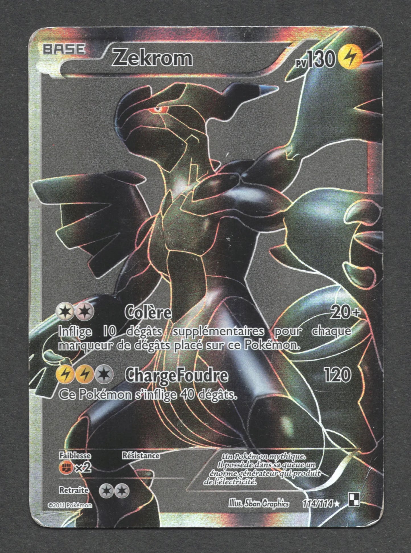 114/114 Zekrom FA - Noir & Blanc
