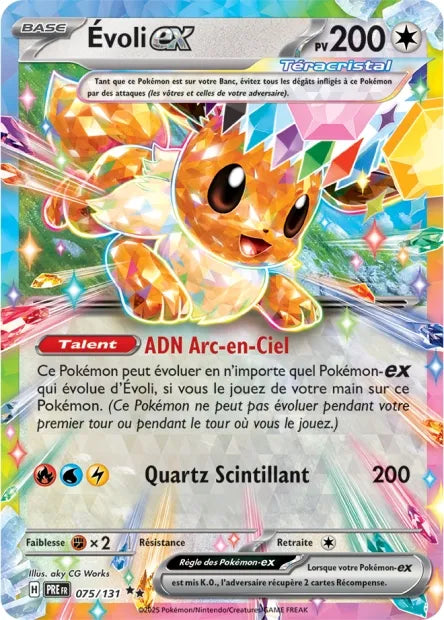 075/131 Evoli EX - Évolutions Prismatiques