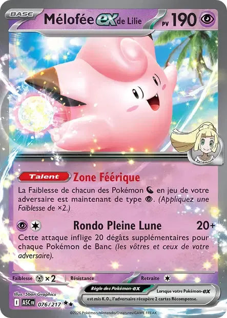 076/217 Melofee EX - Héros Transcendants