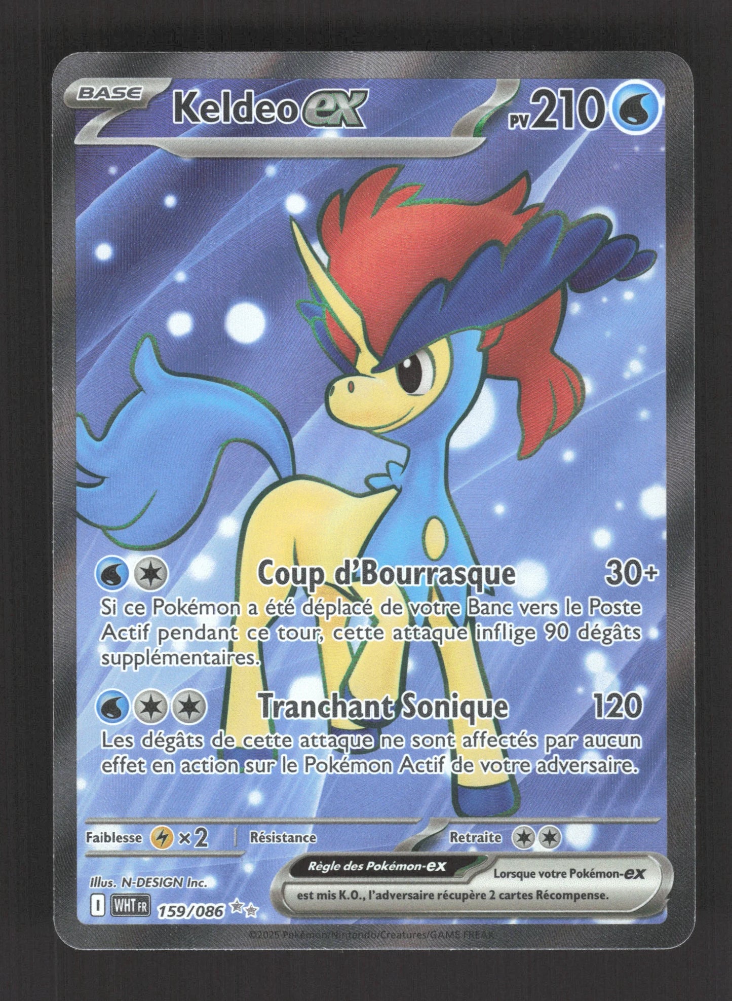 159/086 Keldeo EX - Flamme Blanche