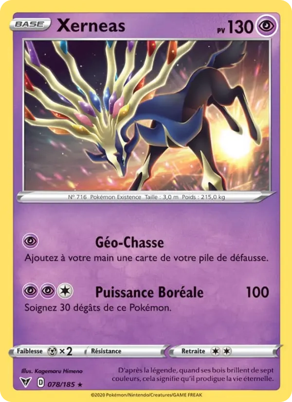 078/185 Xerneas Reverse - Voltage Éclatant