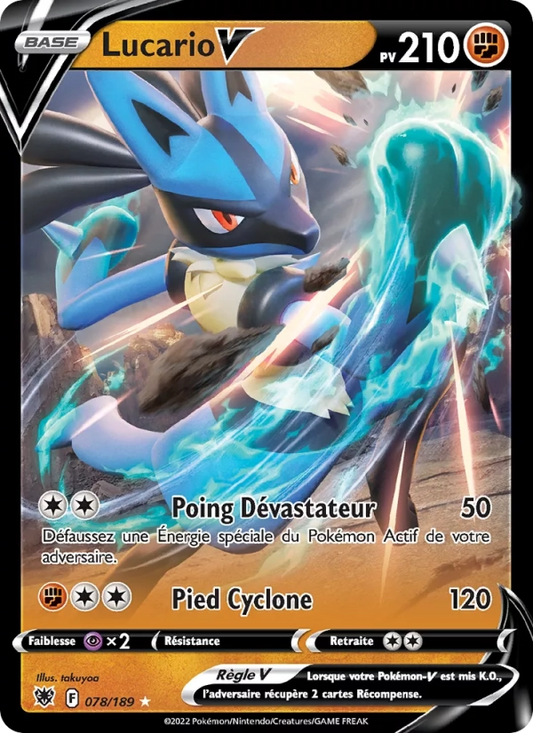 078/189 Lucario V - Astres Radieux