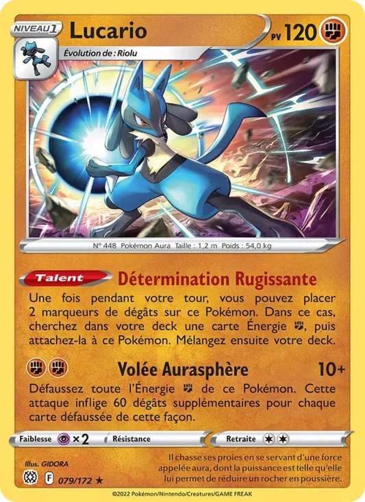 079/172 Lucario Holo - Stars Étincelantes