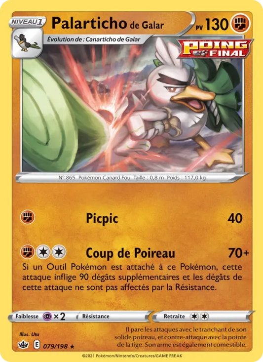079/198 Palarticho de Galar Reverse - Règne de Glace