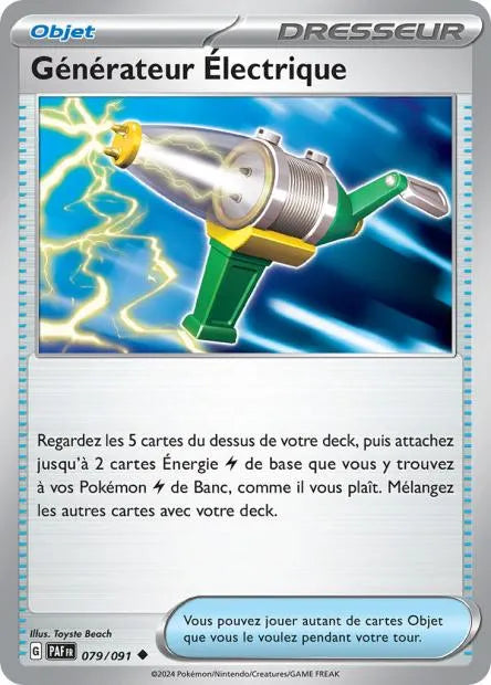 Générateur Électrique Reverse 079/091 - Destinées de Paldea