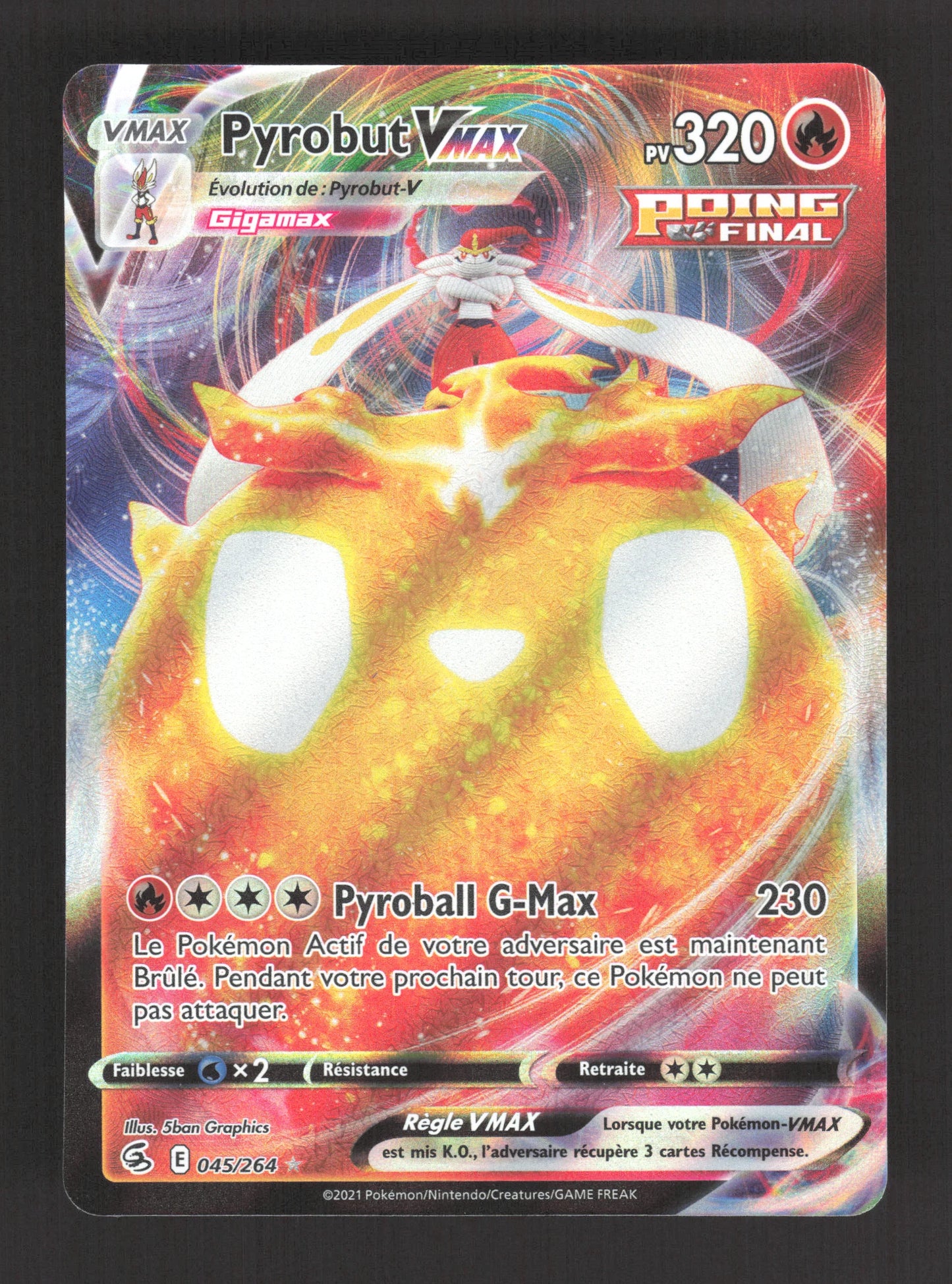 045/264 Pyrobut VMAX - Poing de Fusion