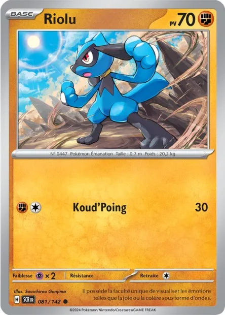 081/142 Riolu Reverse - Couronne Stellaire