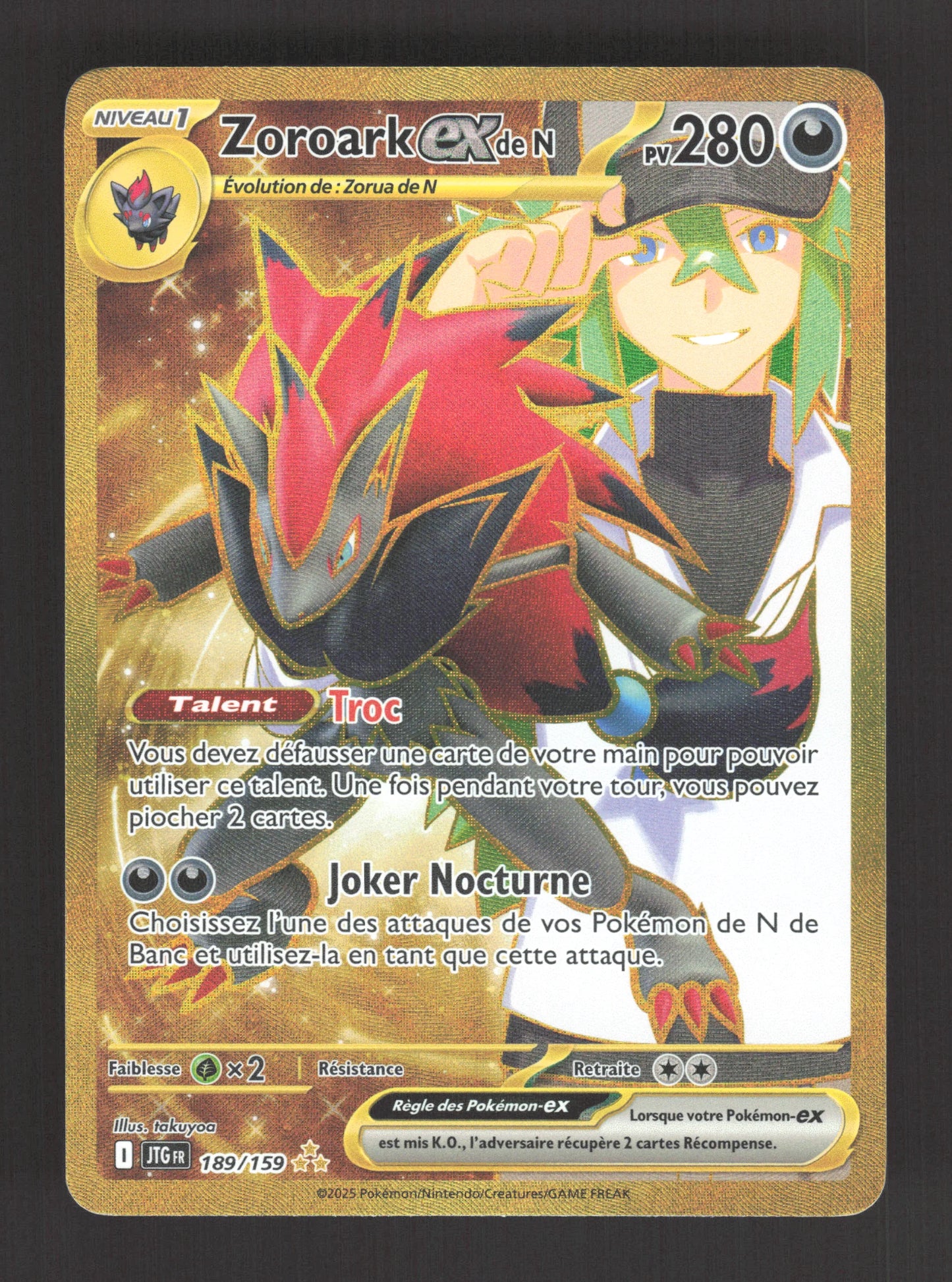 189/159 Zoroark EX - Aventures Ensemble