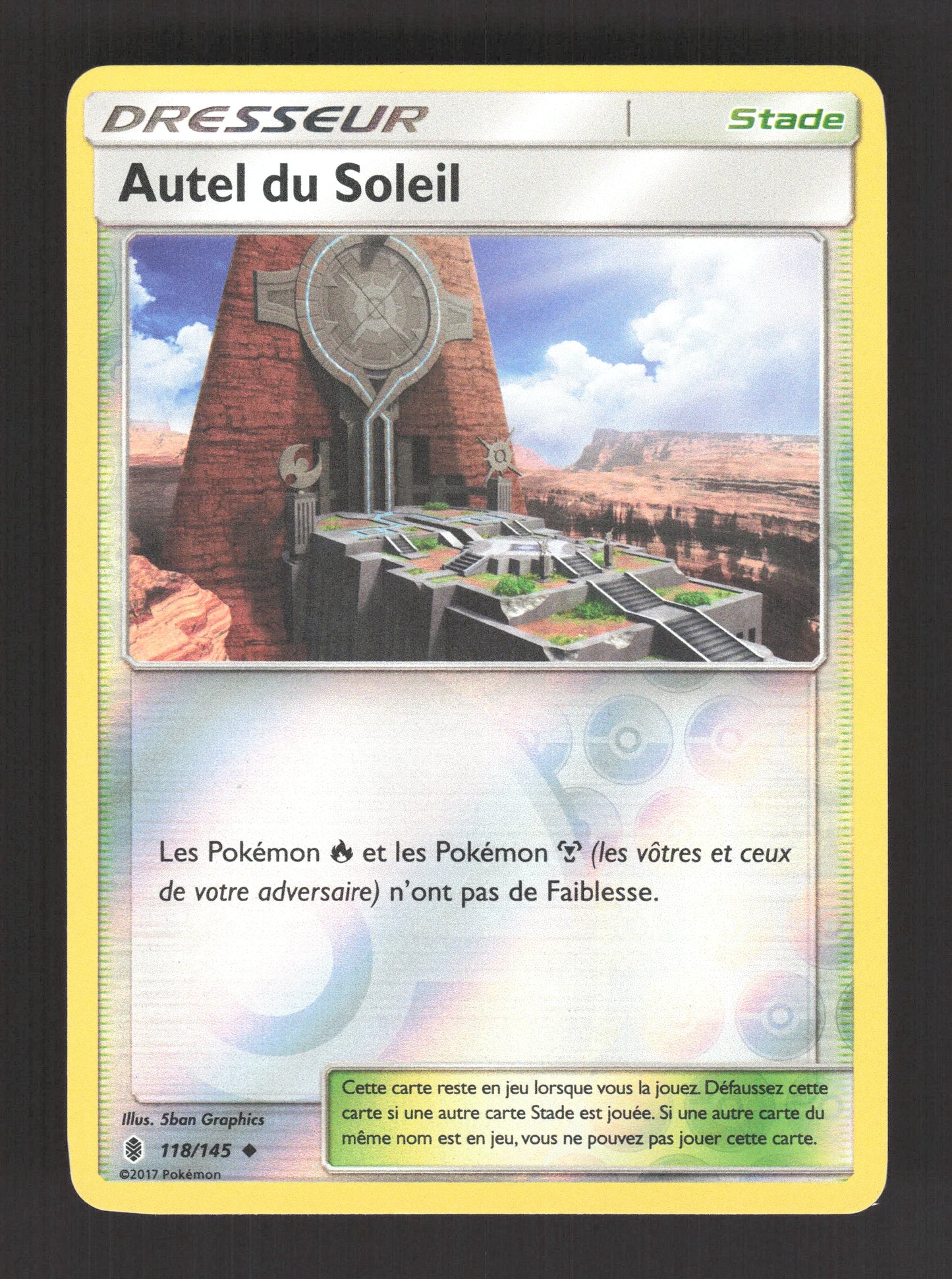 118/145 Autel du Soleil REVERSE - Gardiens Ascendants