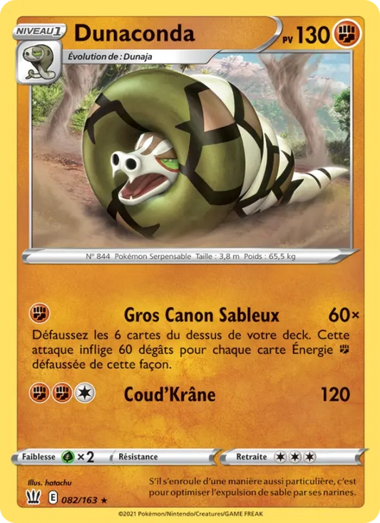 082/163 Dunaconda Holo - Styles de Combat
