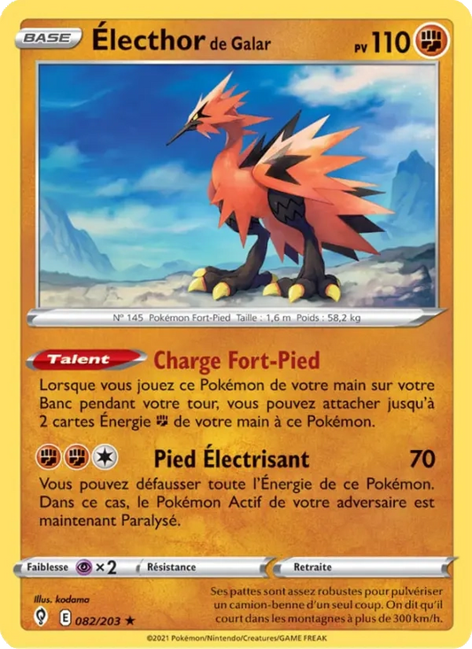 Électhor de Galar Holo 082/203 - Évolution Céleste