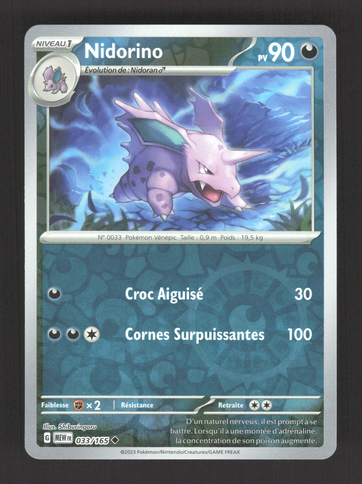 033/165 Nidorino REVERSE - 151