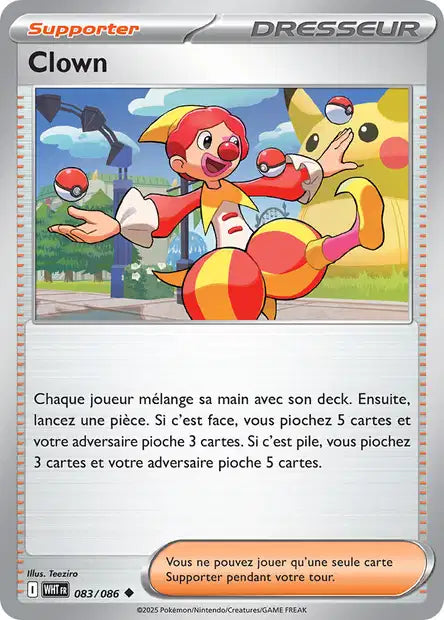 083/086 Clown POKEBALL - Flamme Blanche - Pokeball