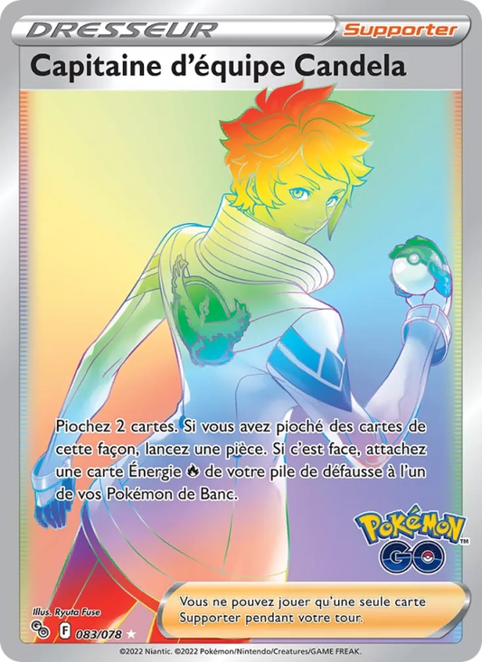 083/078 Capitaine Equipe Candela DRESSEUR - Pokémon GO