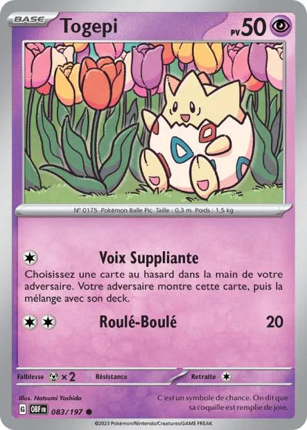 Togepi Reverse 083/197 - Flammes Obsidiennes