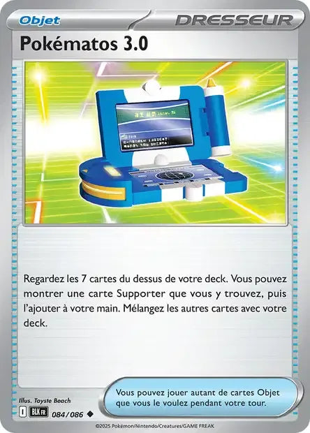 084/086 Pokematos 3 POKEBALL - Foudre Noire