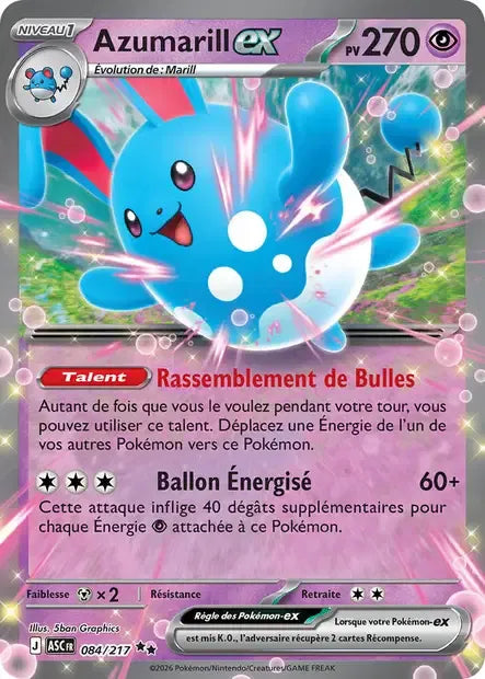 084/217 Azumarill EX - Héros Transcendants