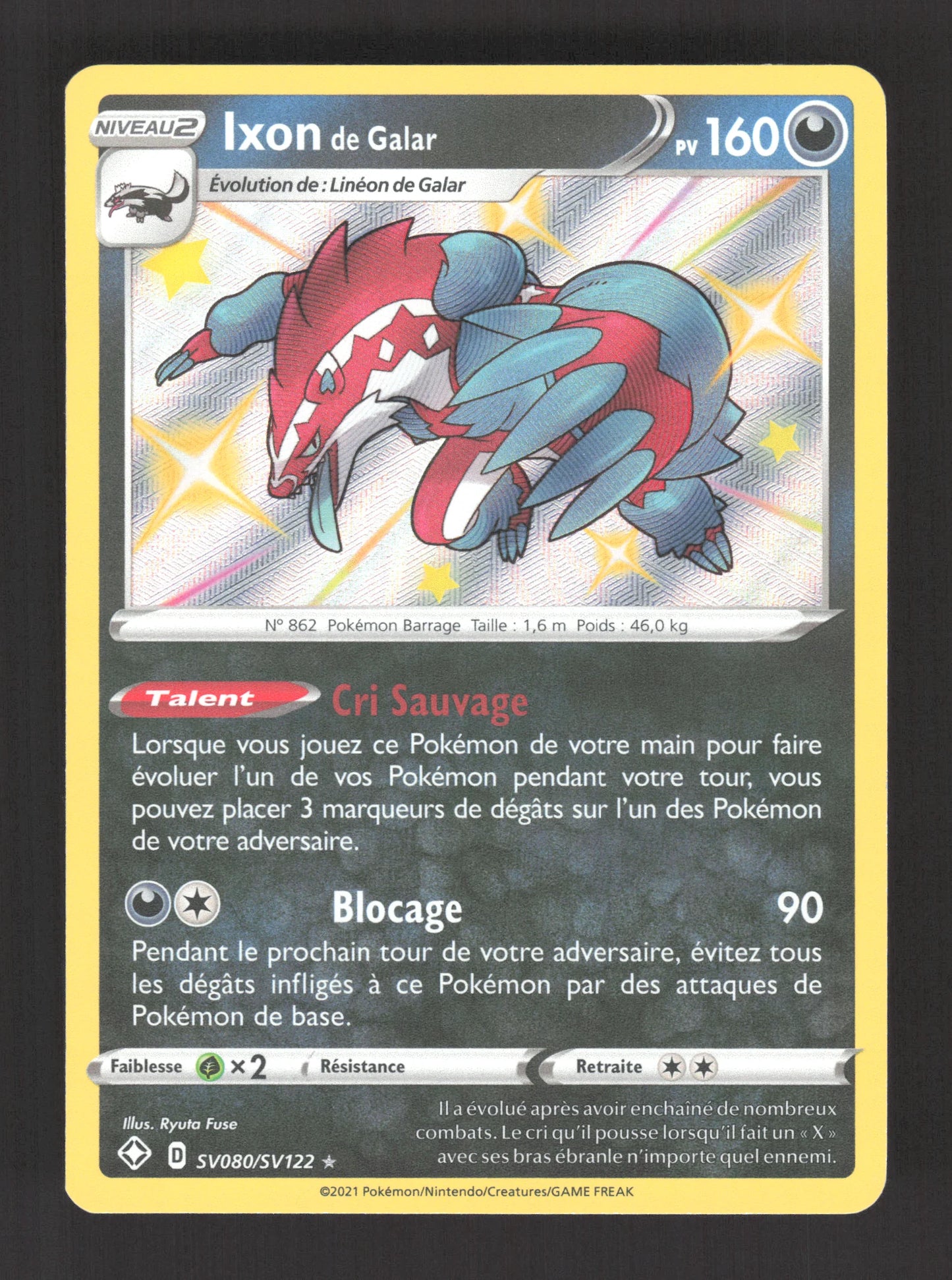 SV080/SV122 Ixon de Galar SHINY - Destinées Radieuses
