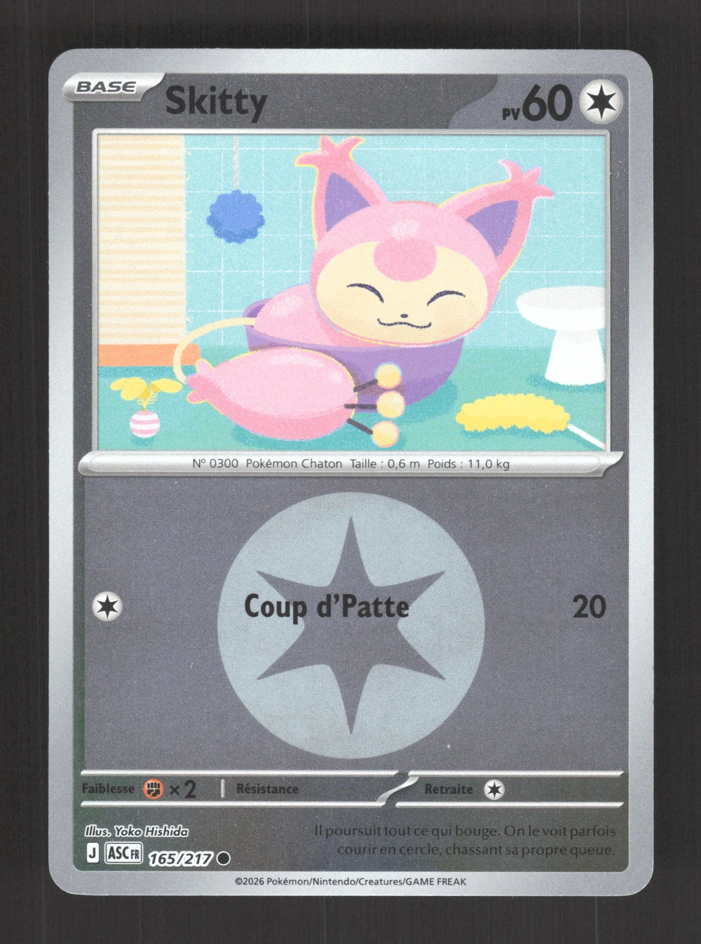 165/217 Skitty REVERSE ENERGIE - Héros Transcendants