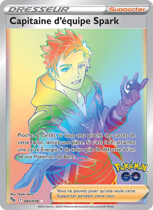 085/078 Capitaine Equipe Spark DRESSEUR - Pokémon GO