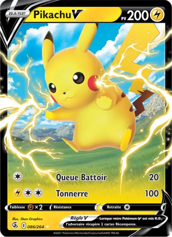 086/264 Pikachu V - Poing de Fusion