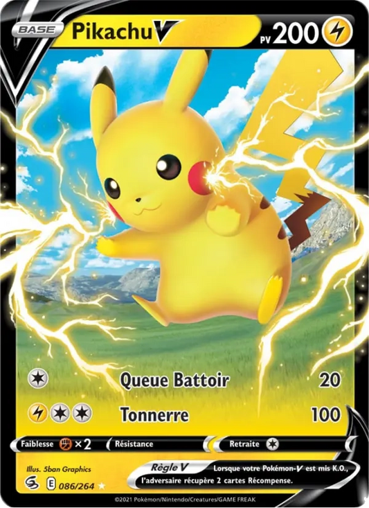 086/264 Pikachu V - Poing de Fusion