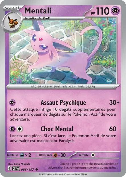 086/197 Mentali REVERSE - Flammes Obsidiennes