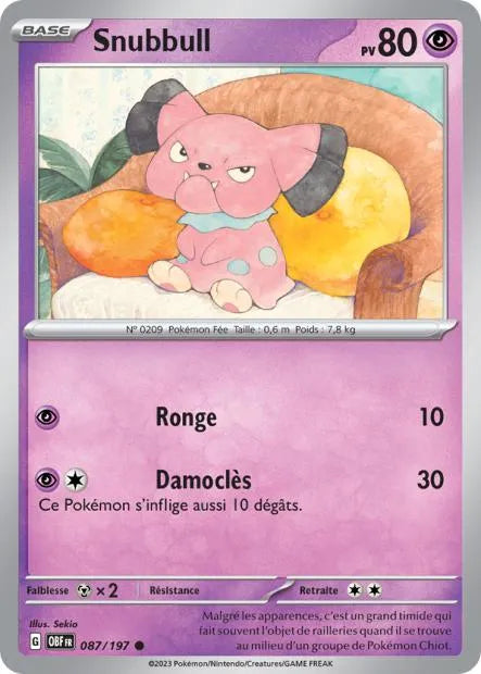 Snubbull Reverse 087/197 - Flammes Obsidiennes