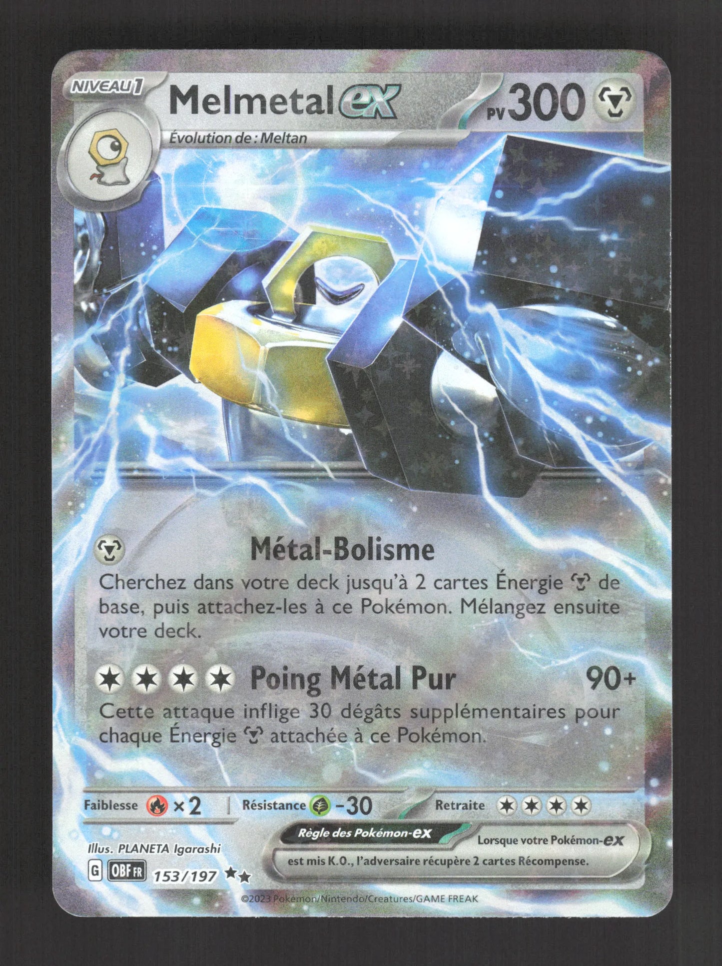 153/197 Melmetal EX - Flammes Obsidiennes