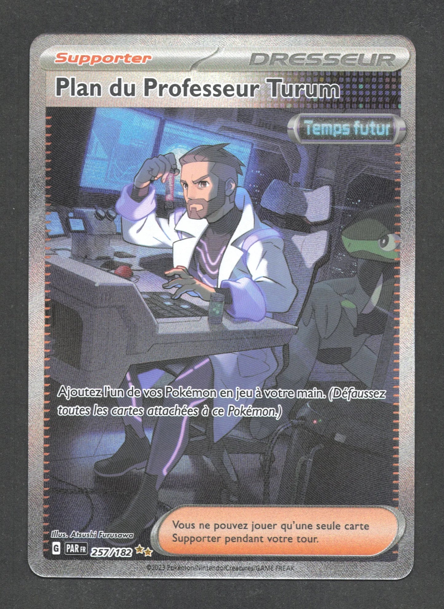 257/182 Plan du Professeur Turum DRESSEUR - Faille Paradoxe