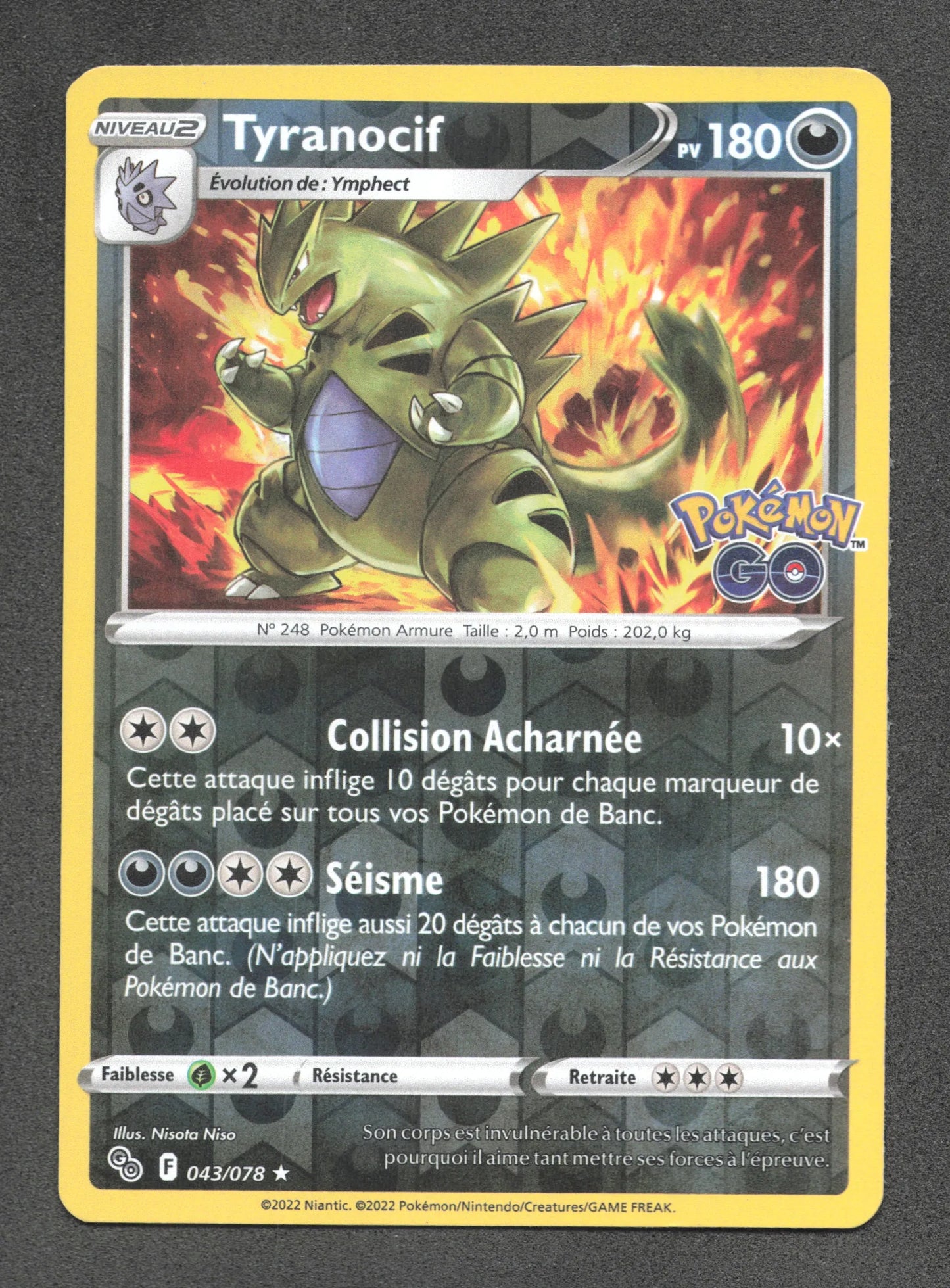 043/078 Tyranocif REVERSE - Pokémon GO