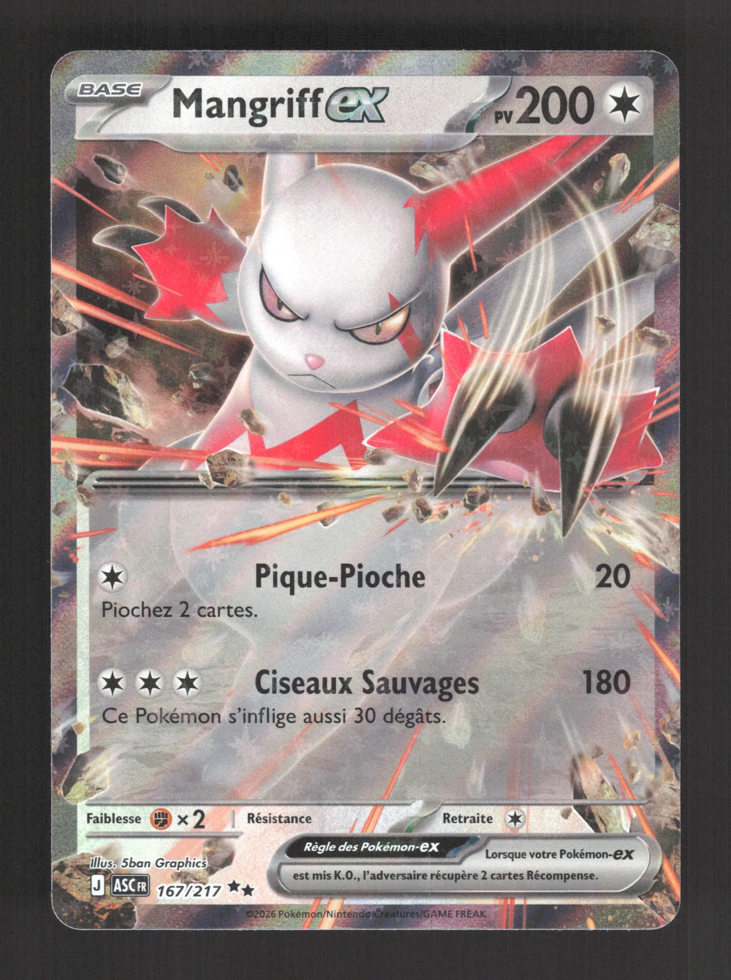 167/217 Mangriff EX - Héros Transcendants