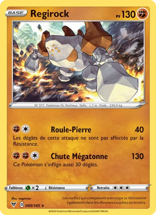 089/185 Regirock Holo - Voltage Éclatant