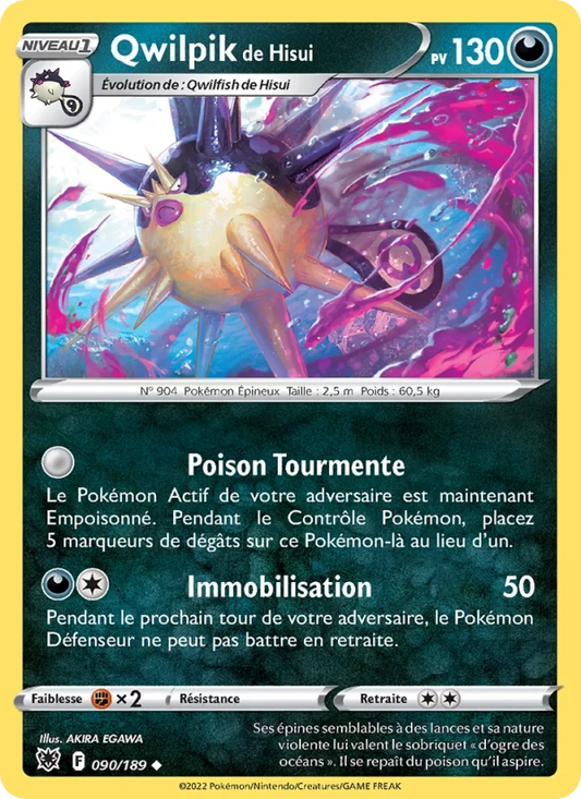 090/189 Qwilpik de Hisui Reverse - Astres Radieux